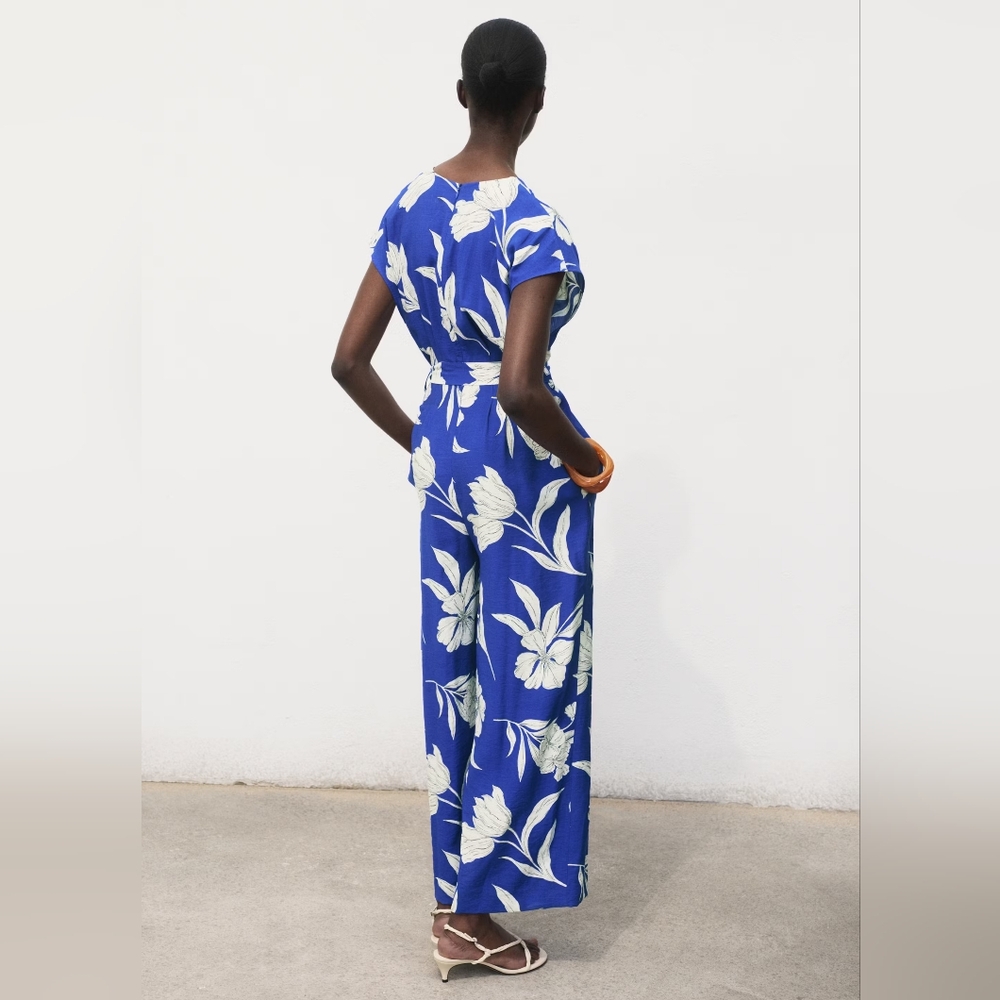 MANGO Floral Jumpsuit - Picture 2 of 4